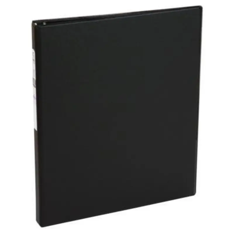 Economy Non-View Binder with Round Rings, 3 Rings, 0.5" Capacity, 11 x 8.5, Black, (3201) - Binders | Avery