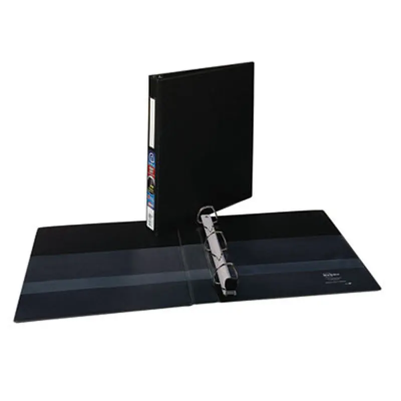 Heavy-Duty Non-View Binder with DuraHinge, One Touch EZD Rings and Spine Label Holder, 3 Rings, 1" Capacity, 11 x 8.5, Black - Binders | Avery