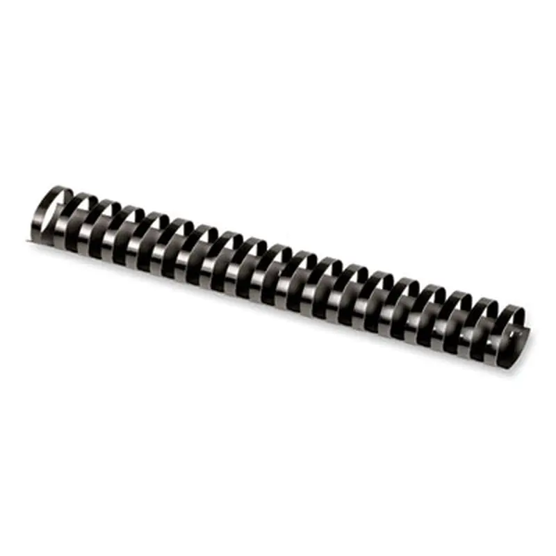 Plastic Comb Bindings for 11 x 8.5 Documents, 19 Rings, 1.5" (340-Sheet) Capacity, Black, 50/Pack - Binding Spines | Fellowes