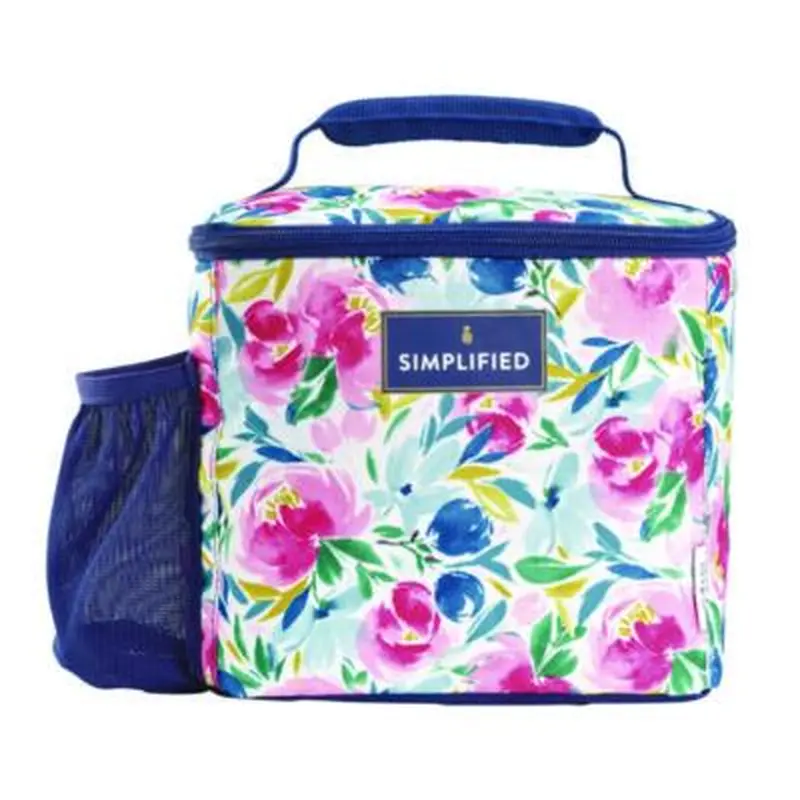Simplified Lunch Bag, 9.25 x 5 x 9, Multicolor Floral - Lunch Boxes & Tote Bags | fit   fresh