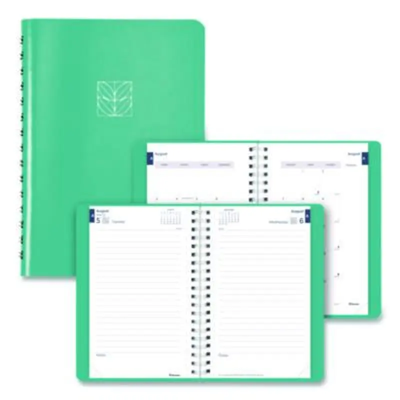 Academic Daily/Monthly Planner, 8 x 5, Blue Cover, 12-Month (Aug to July): 2025 to 2026 - Appointment Books & Planners | Blueline