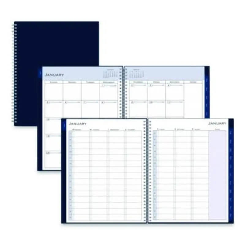 Passages Weekly Appointment Book and Monthly Planner, 11 x 8.5, Navy Cover, 12-Month (Jan to Dec): 2026 - Appointment Books & Planners | Blue Sky