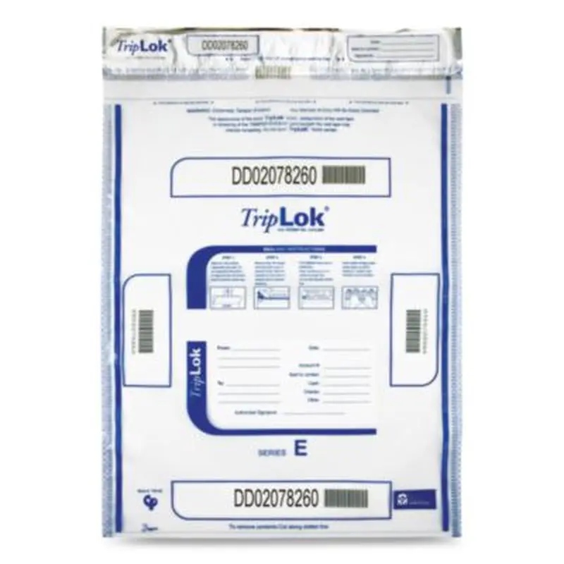 Deposit Bag, Plastic, 15 x 20, Clear, 250/Carton - Cash Bags | TripLOK