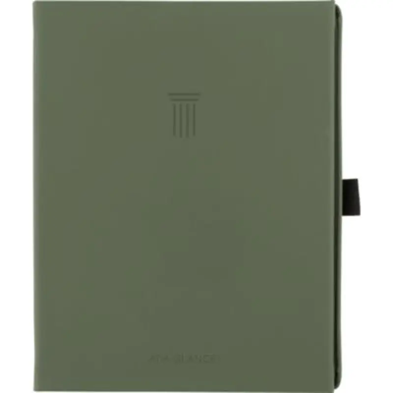 Foundation Undated Weekly/Monthly Planner, 8.5" x 6.75", Green Cover, 12-Month: Undated - Appointment Books & Planners | AT-A-GLANCE