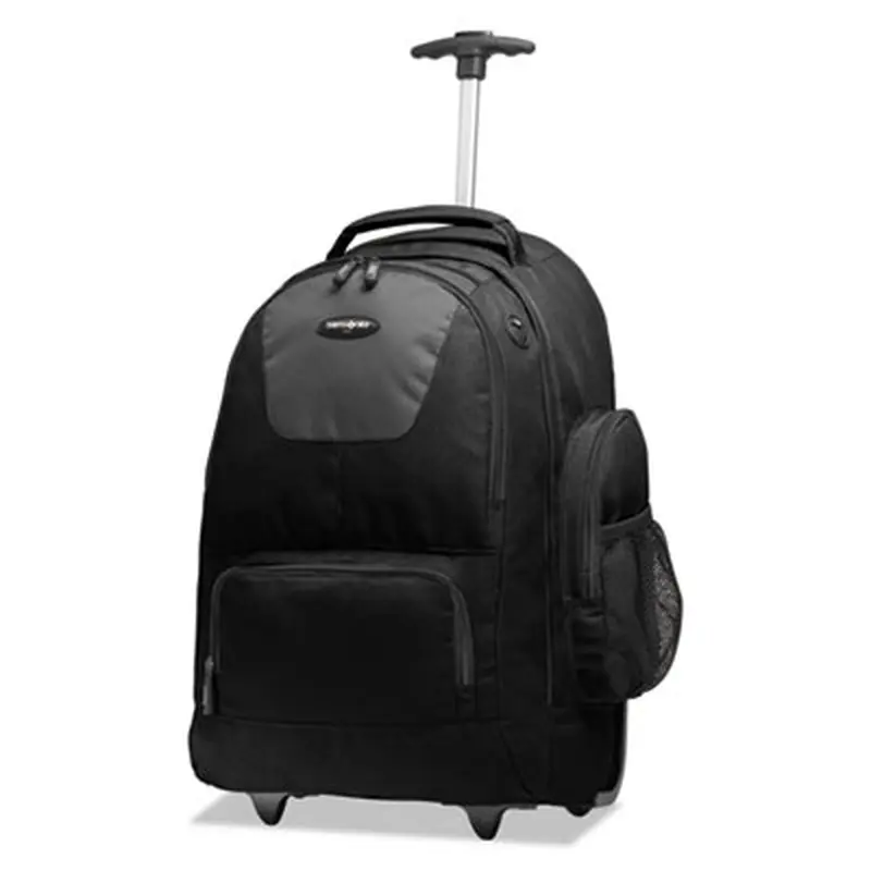 Rolling Backpack, Fits Devices Up to 15.6", Polyester, 14 x 8 x 21, Black/Charcoal - Book Bags | Samsonite
