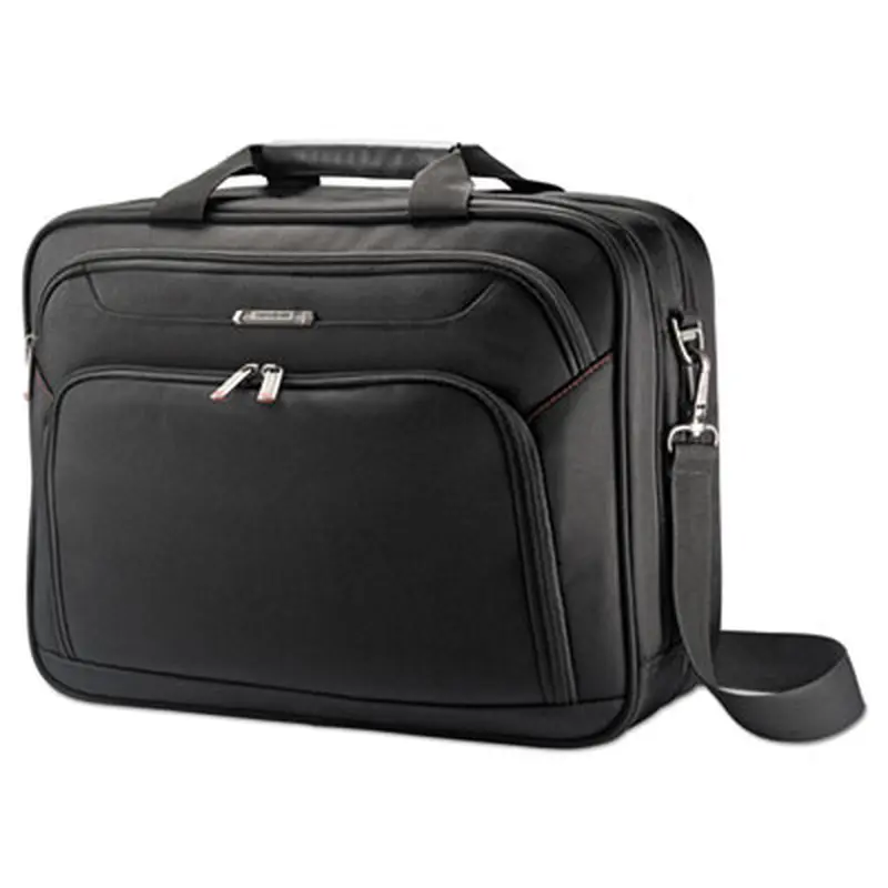 Xenon 3 Toploader Briefcase, Fits Devices Up to 15.6", Polyester, 16.5 x 4.75 x 12.75, Black - Laptop & Tablet Bags | Samsonite