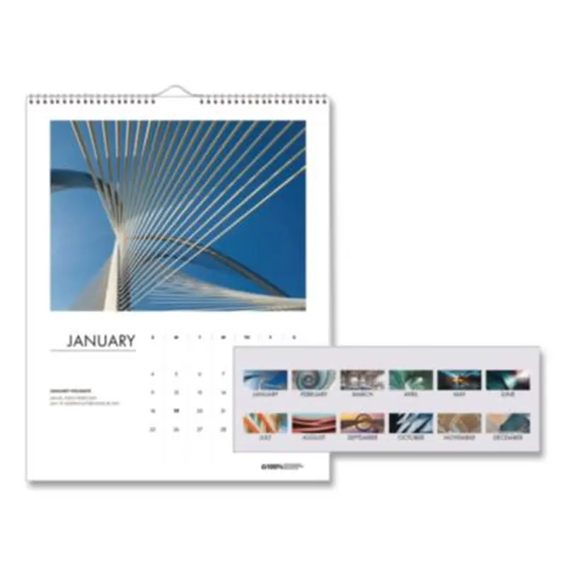 100% Recycled Abstract Architecture Photos Wall Calendar, 14 x 11, White Sheets, 12-Month (Jan-Dec): 2026 - Wall Calendars | House of Doolittle