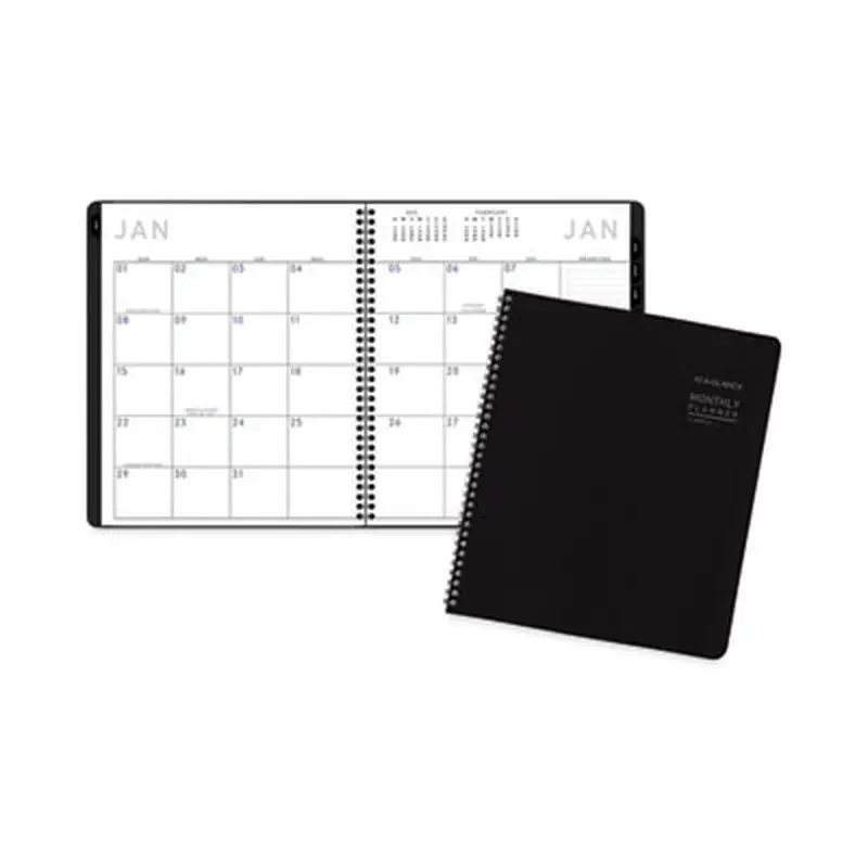 Contemporary Lite Monthly Planner, 11 x 9, Black Cover, 12-Month (Jan to Dec): 2026 - Appointment Books & Planners | AT-A-GLANCE