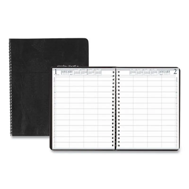 Four-Person Group Practice Daily Appointment Book, 11 x 8.5, Black Cover, 12-Month (Jan to Dec): 2026 - Appointment Books & Planners | House of Doolittle