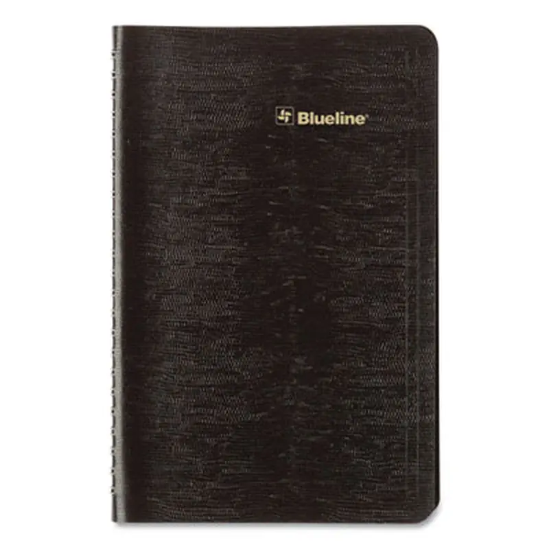 Plan and Link Weekly Planner, 8" x 5", Black Cover, 12-Month (Jan to Dec): 2026 - Appointment Books & Planners | Blueline