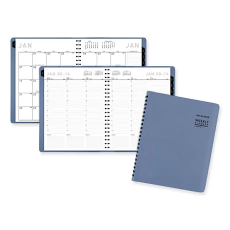 Contemporary Weekly/Monthly Planner, 11.38 x 9, Slate Blue Cover, 12-Month (Jan to Dec): 2026 - Appointment Books & Planners | AT-A-GLANCE