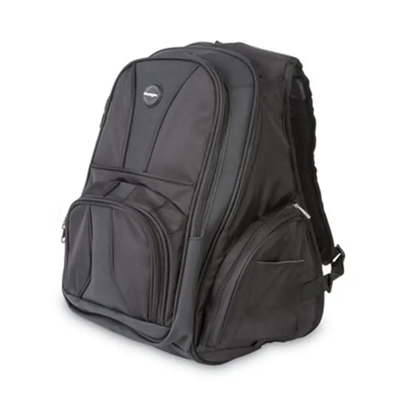 Contour Laptop Backpack, Fits Devices Up to 17", Ballistic Nylon, 15.75 x 9 x 19.5, Black - Book Bags | Kensington
