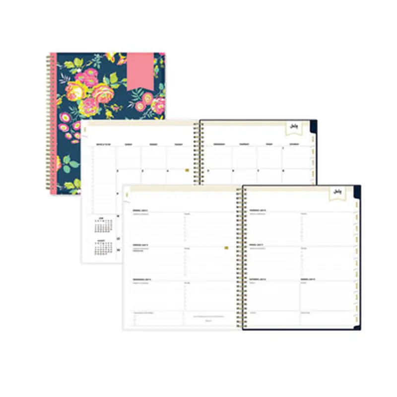 Day Designer Peyton Create-Your-Own Cover Weekly/Monthly Planner, Floral, 11 x 8.5, Navy, 12-Month (July to June): 2025-2026 - Appointment Books & Planners | Blue Sky