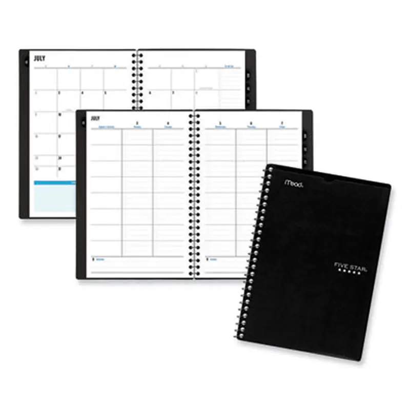 Academic Year Customizable Student Weekly/Monthly Planner, 8.5 x 6.75, 12-Month (July to June): 2025 to 2026 - Appointment Books & Planners | Five Star