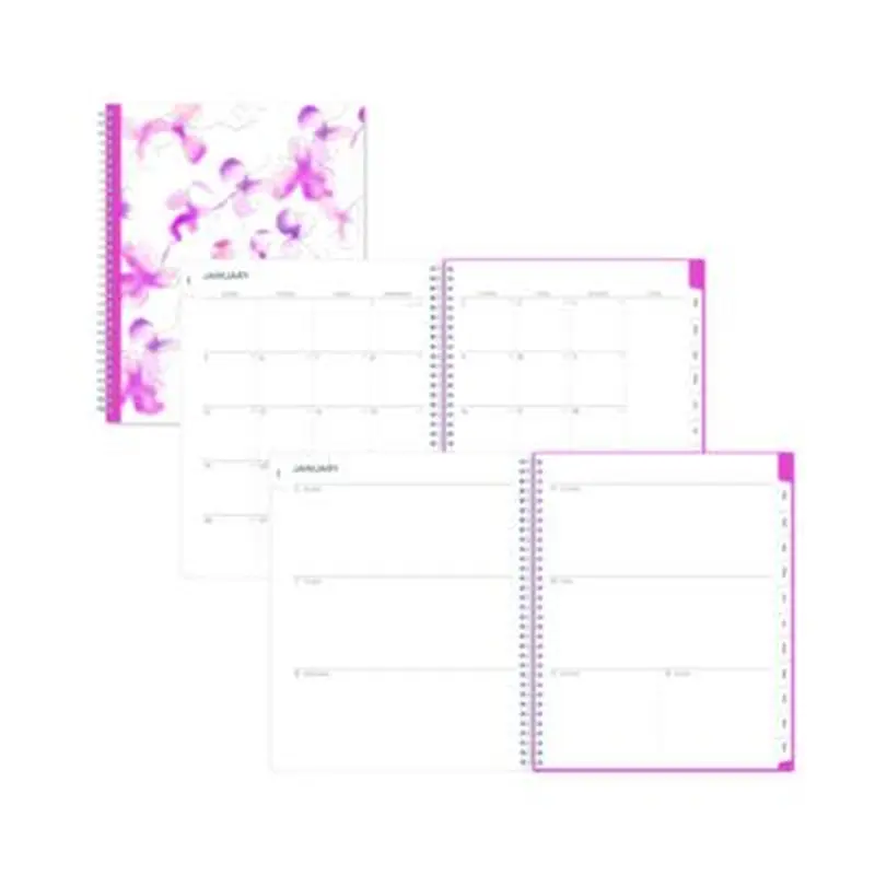 Breast Cancer Awareness Create-Your-Own Cover Weekly/Monthly Planner, Orchids Artwork, 11 x 8.5, 12-Month (Jan to Dec): 2026 - Appointment Books & Planners | Blue Sky