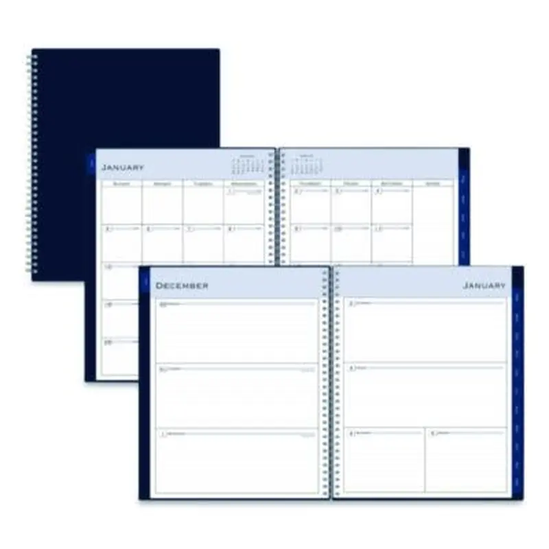 Passages Weekly/Monthly Planner, 11 x 8.5, Navy Cover, 12-Month (Jan to Dec): 2026 - Appointment Books & Planners | Blue Sky