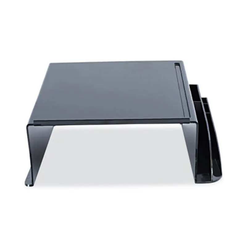 Recycled Telephone Stand and Message Center, 12.25 x 10.5 x 5.25, Black - Desktop Stands | Universal