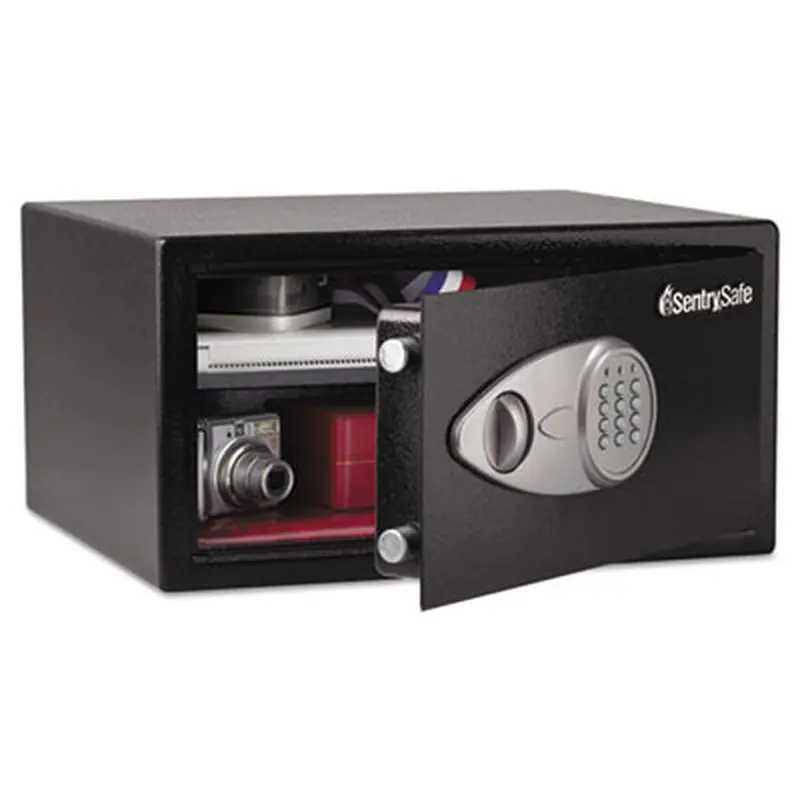 Electronic Lock Security Safe, 1 cu ft, 16.94w x 14.56d x 8.88h, Black - Safes | Sentry Safe