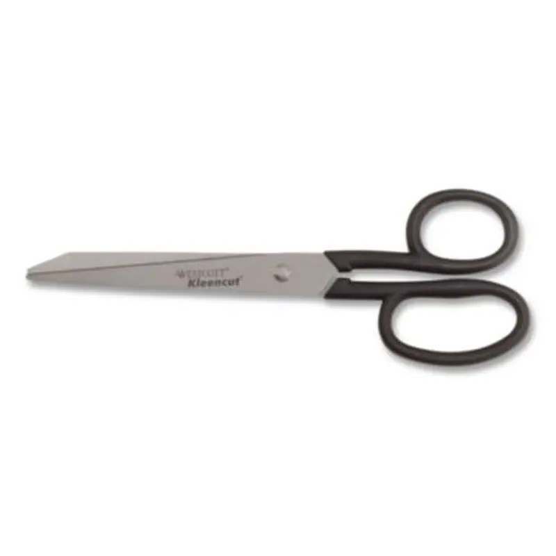 Kleencut Stainless Steel Shears, 8" Long, 3.75" Cut Length, Straight Black Handle - Scissors | Westcott