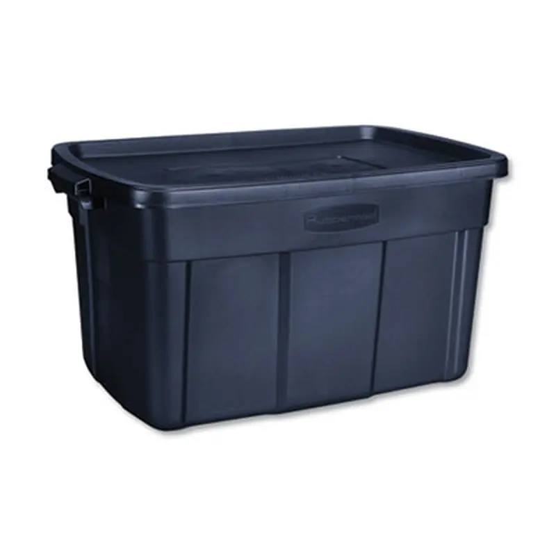 Roughneck Storage Box, 31 gal, 20.4" x 32.3" x 16.7", Dark Indigo Metallic - General Purpose Storage Bins | Rubbermaid
