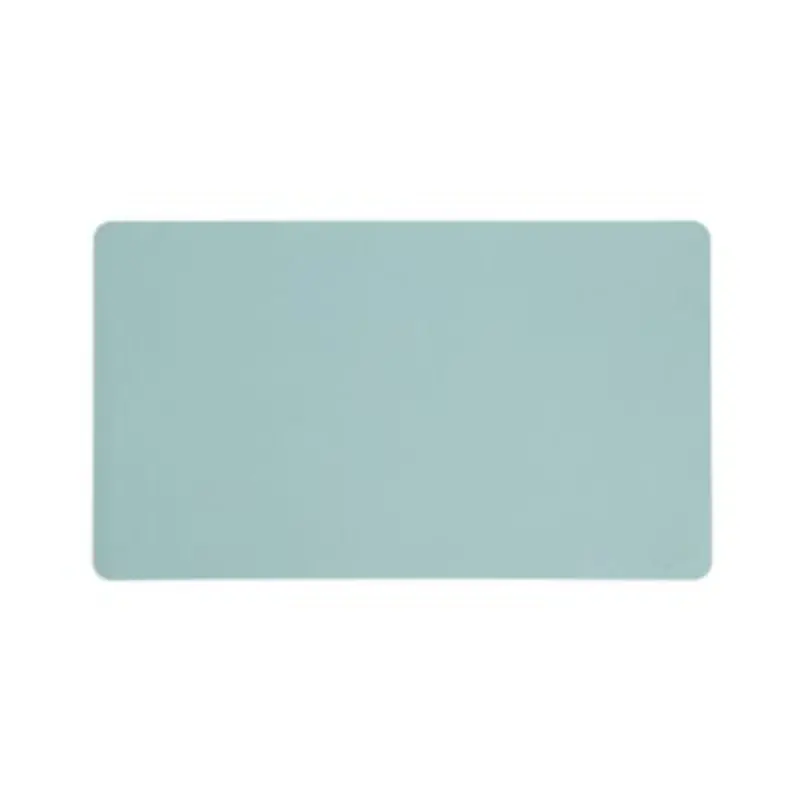 Vegan Leather Desk Pads, 23.6" x 13.7", Light Blue - Desk Pads | Smead