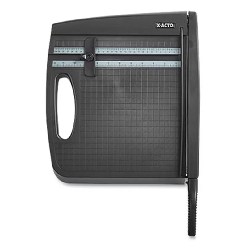 10-Sheet Guillotine Trimmer, 10 Sheets, 12" Cut Length, Plastic Base, 13 x 13 - Paper Cutters & Trimmer Boards | X-ACTO