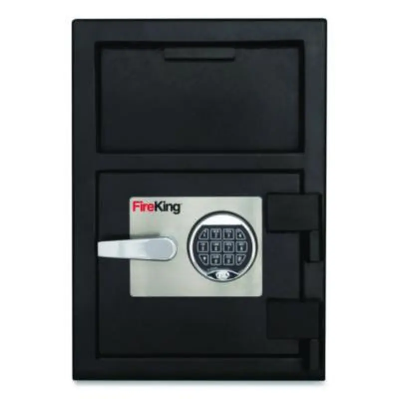 Depository Security Safe, 0.95 cu ft, 14 x 15.5 x 20, Black - Safes | FireKing