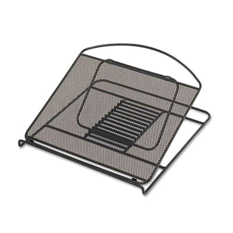 Onyx Mesh Laptop Stand, 12.25" x 12.25" x 2", Black - Mobile Device & Laptop Stands | Safco