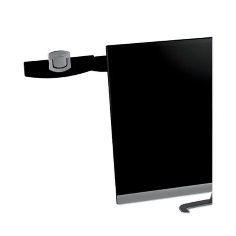 Swing Arm Copyholder, Adhesive Monitor Mount, 30 Sheet Capacity, Plastic, Black/Silver Clip - Copyholders | 3M