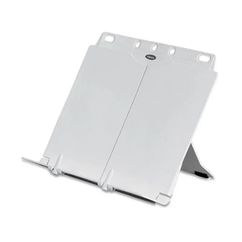 BookLift Copyholder, One Book/Pad Capacity, Plastic, Platinum - Copyholders | Fellowes