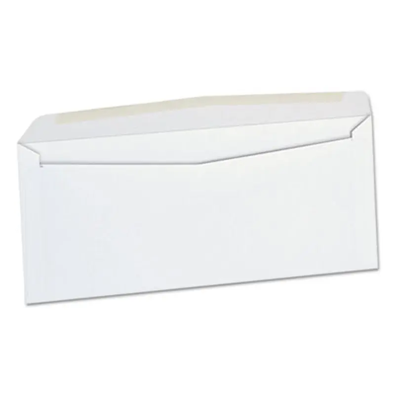 Open-Side Business Envelope, #10, Commercial Flap, Side Seam, Gummed Closure, 4.13 x 9.5, White, 500/Box - Business Envelopes | Universal