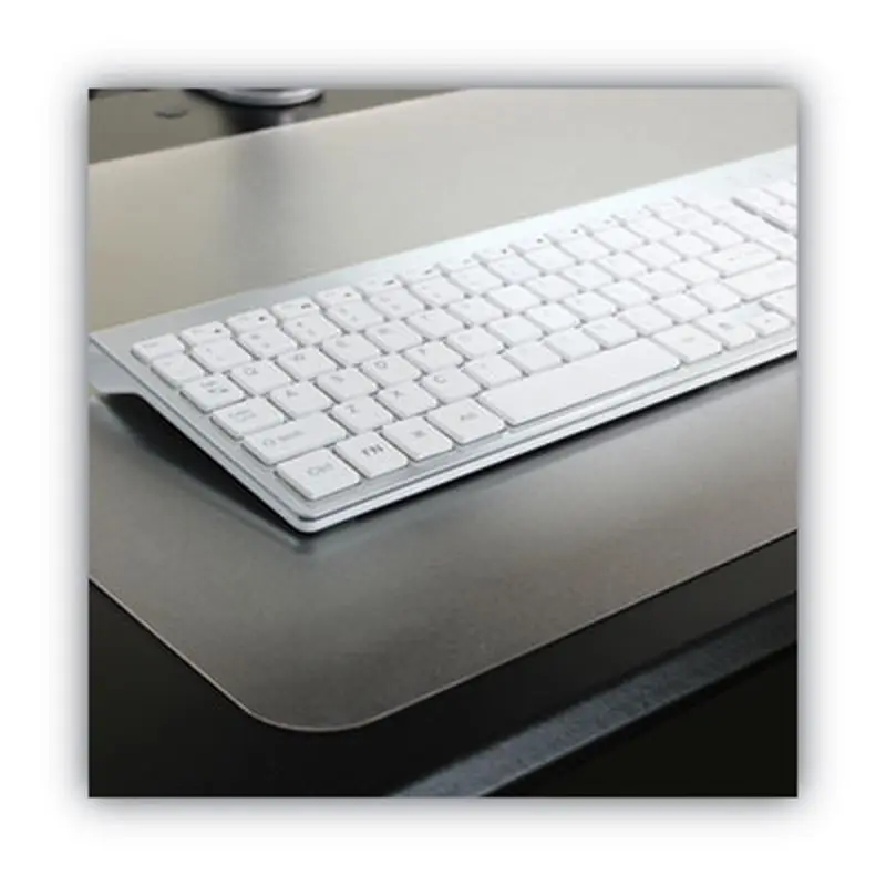 Desktex Polycarbonate Desk Pad, 22 x 17, Clear - Desk Pads | Floortex