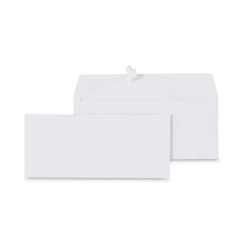 Peel Seal Strip Business Envelope, #9, Square Flap, Self-Adhesive Closure, 3.88 x 8.88, White, 500/Box - Business Envelopes | Universal