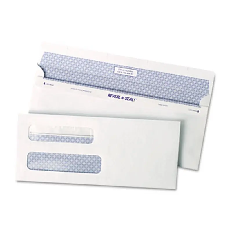 Reveal-N-Seal Envelope, #8 5/8, Commercial Flap, Self-Adhesive Closure, 3.63 x 8.63, White, 500/Box - Business Envelopes | Quality Park