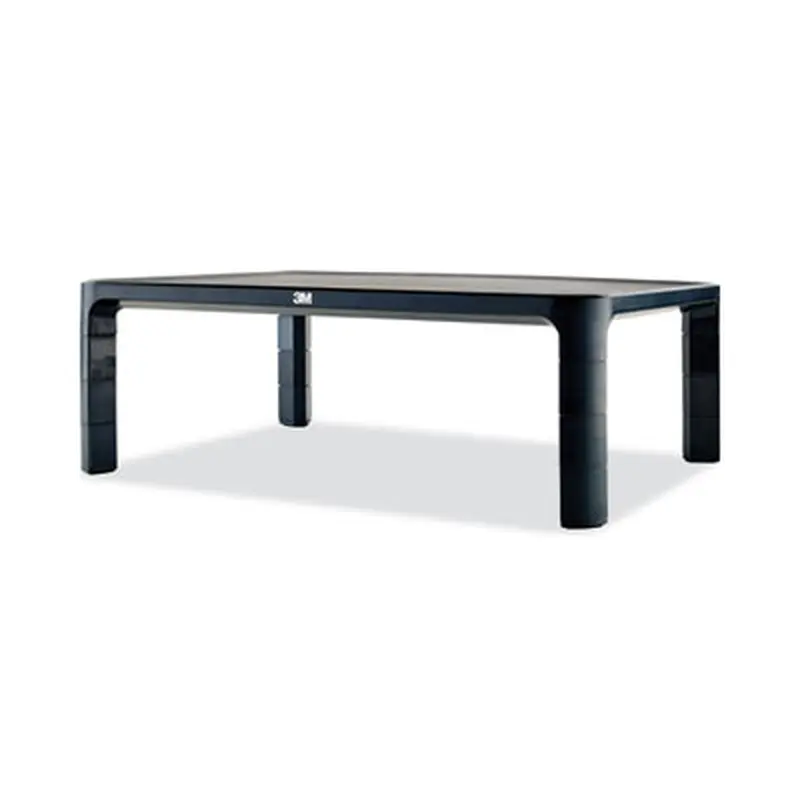 Adjustable Monitor Stand, 16" x 12" x 1.75" to 5.5", Black, Supports 20 lbs - Monitor Stands | 3M