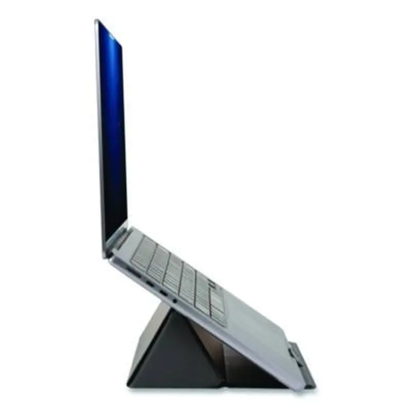 Foldio Laptop and Tablet Stand,  30 Tilt, 9.5" x 14.5" x 3", Black, Supports 7 lb - Mobile Device & Laptop Stands | Allsop