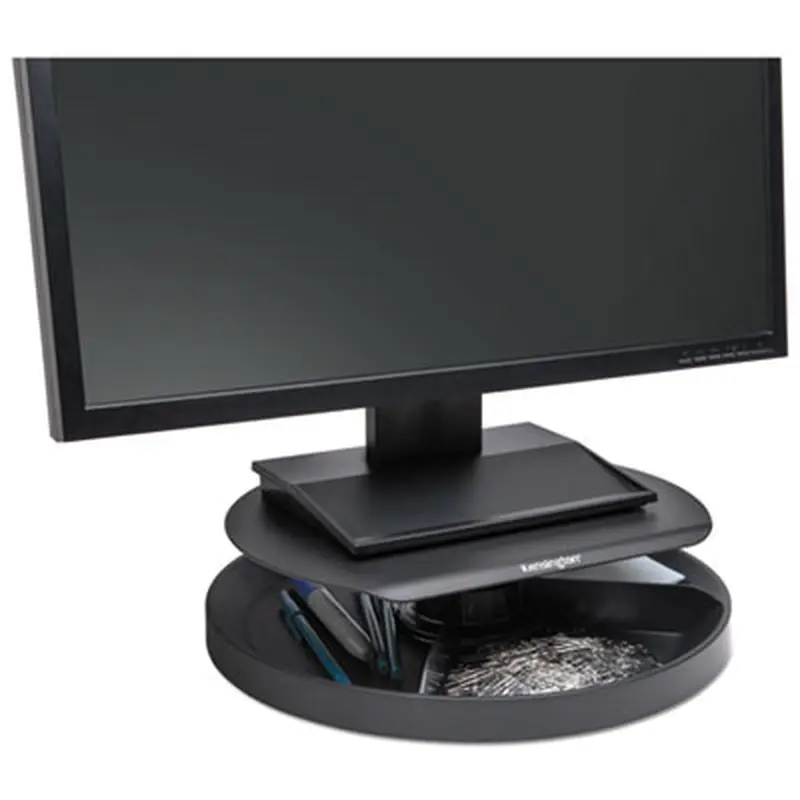 Spin2 Monitor Stand with SmartFit, 12.6" x 12.6" x 2.25" to 3.5", Black, Supports 40 lbs - Monitor Stands | Kensington