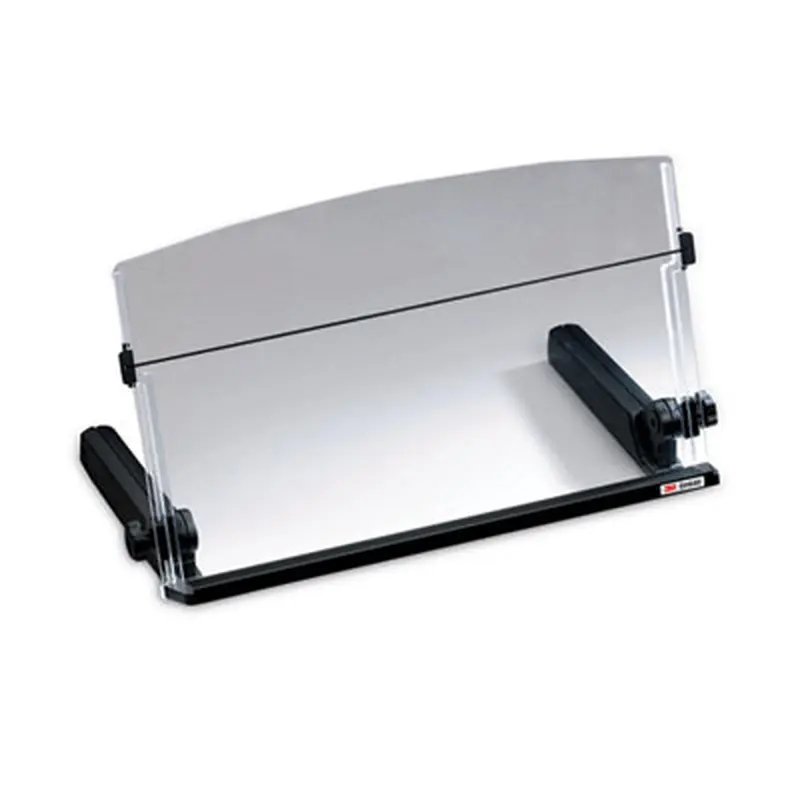 In-Line Freestanding Copyholder, 300 Sheet Capacity, Plastic, Black/Clear - Copyholders | 3M