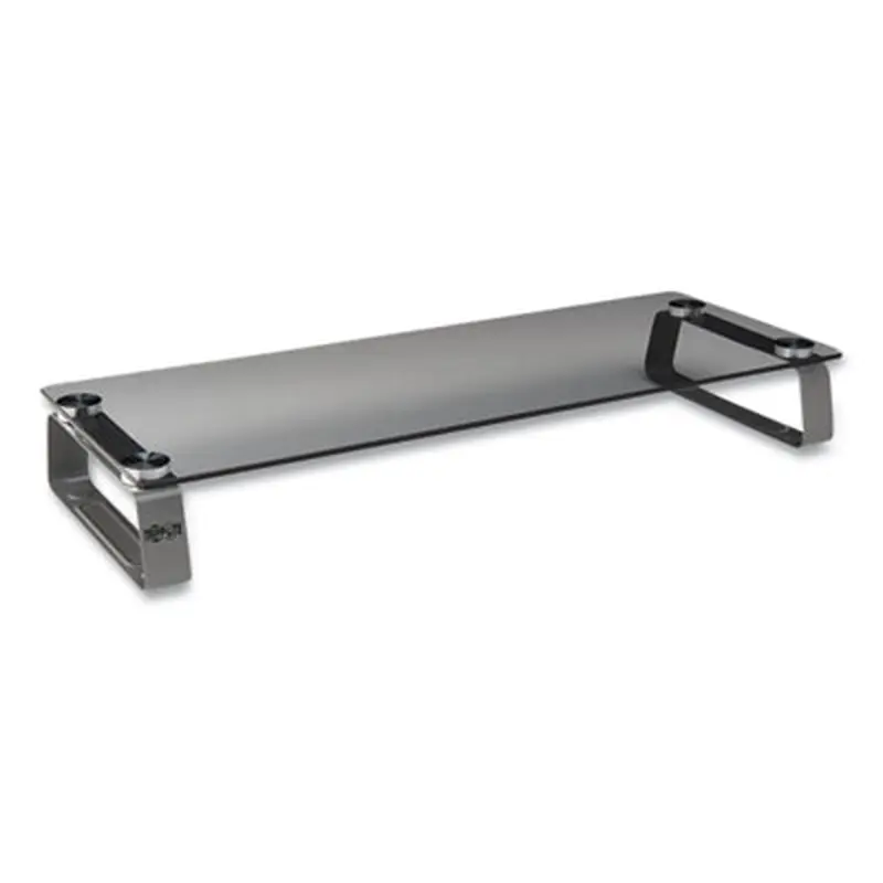 Universal Glass-Top Monitor Riser, 22" x 8" x 3", Clear, Supports 3.9 lbs - Monitor Stands | Tripp Lite by Eaton