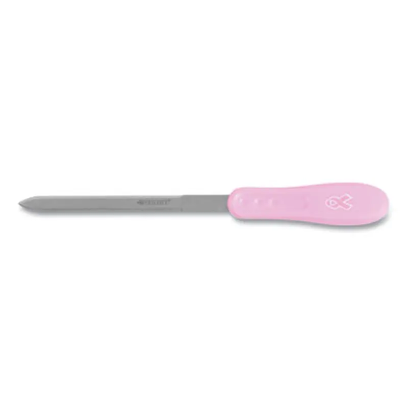 Pink Ribbon Stainless Steel Letter Opener, Breast Cancer Awareness, 9", Pink - Letter Openers | Westcott