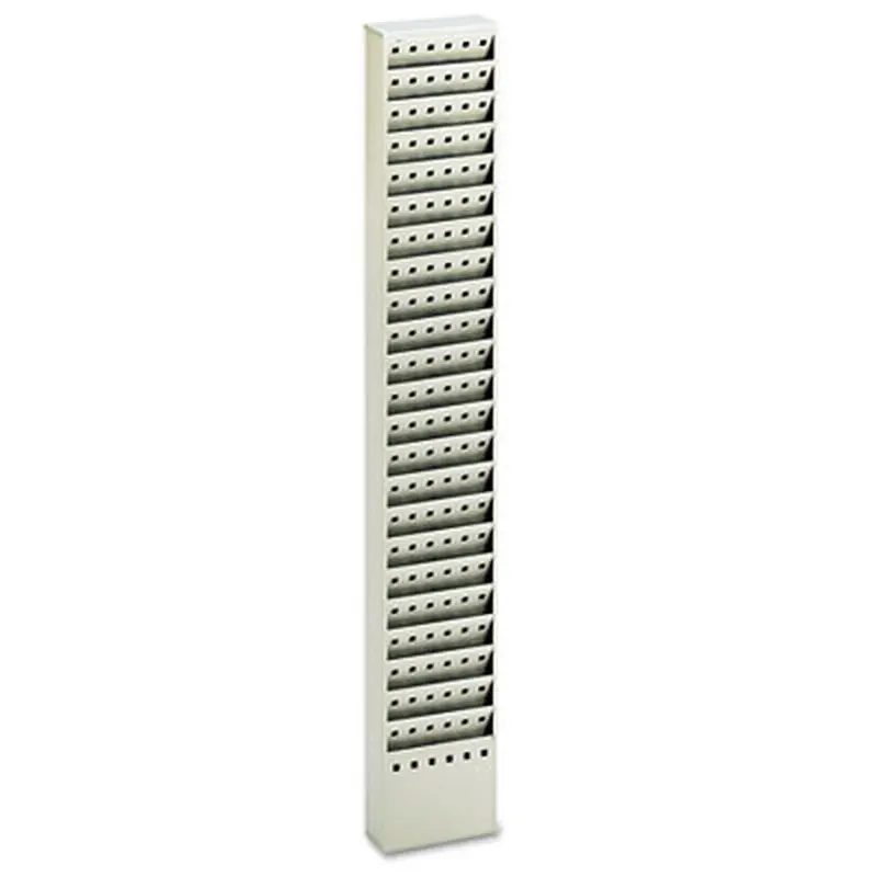 Steel Magazine Rack, 23 Compartments, 10w x 4d x 65.5h, Gray - Literature Racks & Displays | Safco