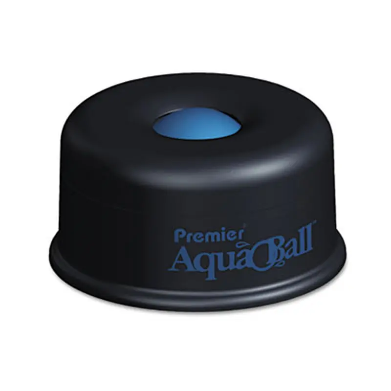 AquaBall Floating Ball Envelope Moistener, 1.25" x 1.25" x 5.38", Black/Blue - Moisteners | Premier