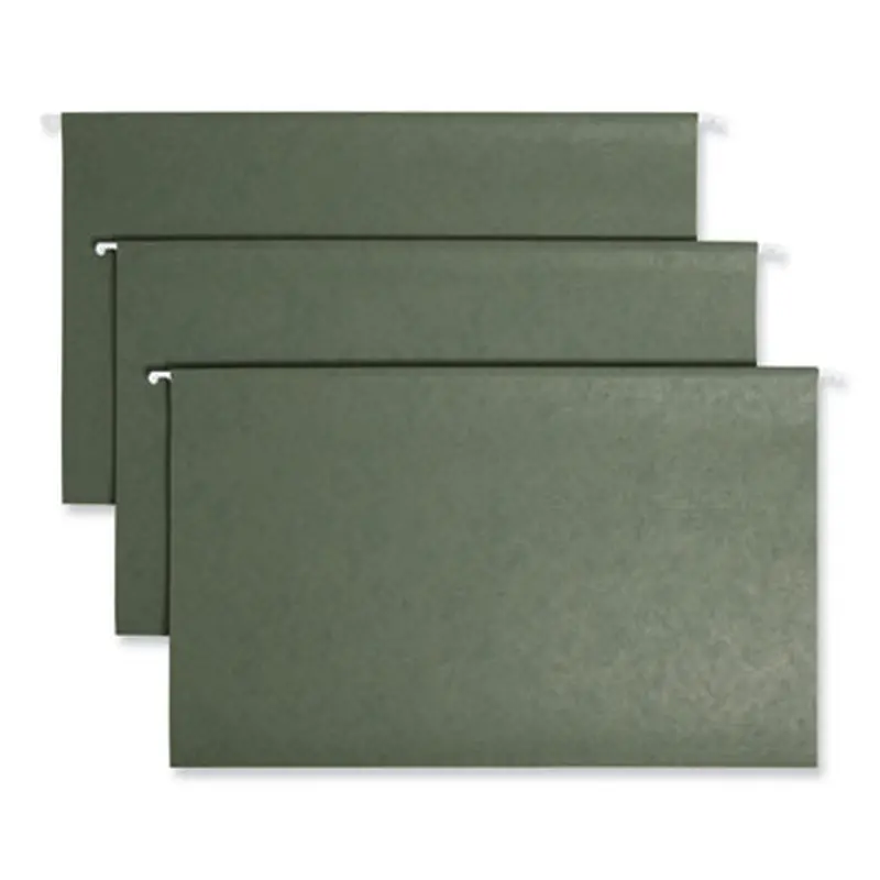 Hanging Folders, Legal Size, 1/3-Cut Tabs, Standard Green, 25/Box - Hanging File Folders | Smead