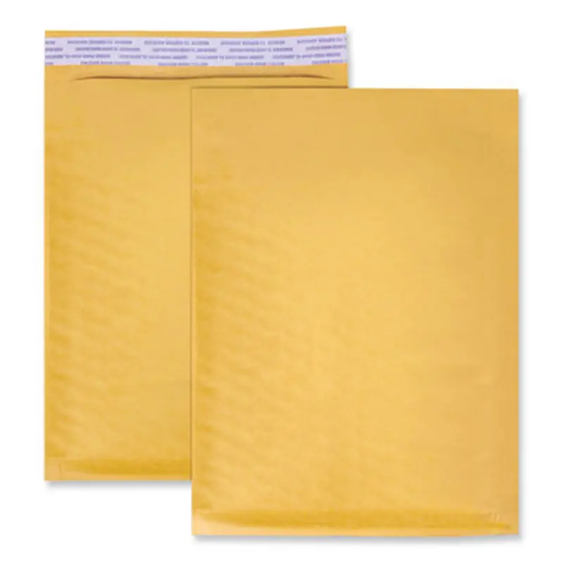 Peel Seal Strip Cushioned Mailer, #00, Extension Flap, Self-Adhesive Closure, 5 x 10, 25/Carton - Envelopes & Mailers | Universal