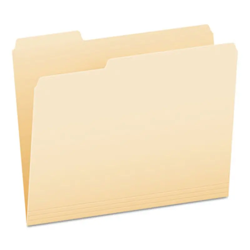 Manila File Folders, 1/3-Cut Tabs: Left Position, Letter Size, 0.75" Expansion, Manila, 100/Box - File Folders | Pendaflex