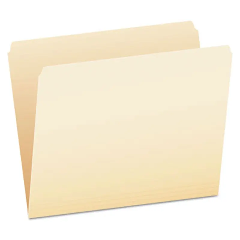 Manila File Folders, Straight Tabs, Letter Size, 0.75" Expansion, Manila, 100/Box - File Folders | Pendaflex