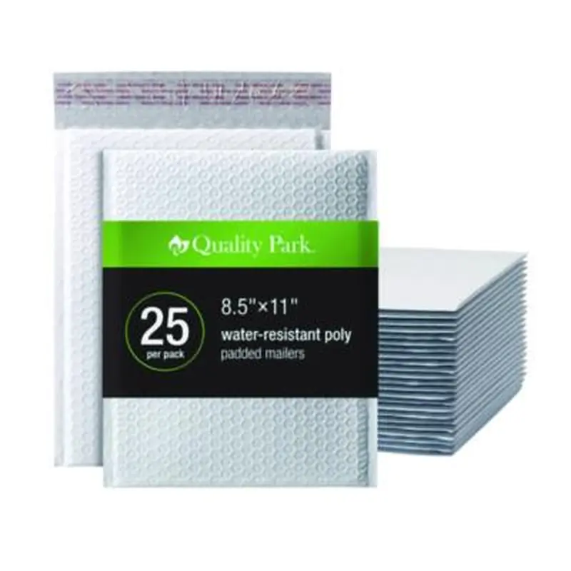 Poly Bubble Mailers, #2, Barrier Bubble Cushion, Redi-Seal Adhesive Closure, 8.25 x 11, White, 25/Pack - Envelopes & Mailers | Quality Park