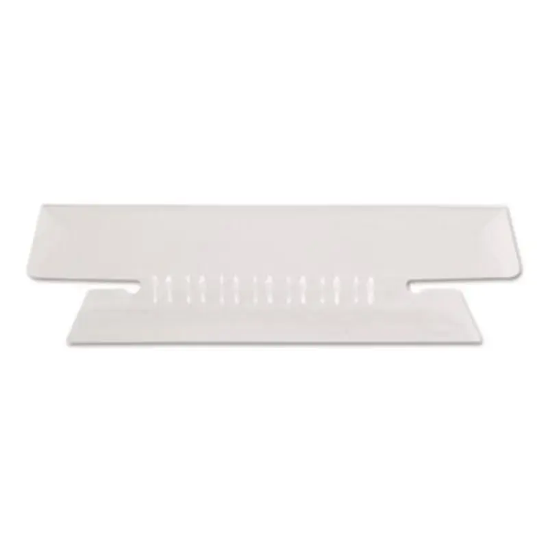 Transparent Colored Tabs For Hanging File Folders, 1/3-Cut, Clear, 3.5" Wide, 25/Pack - File Inserts/Tabs | Pendaflex