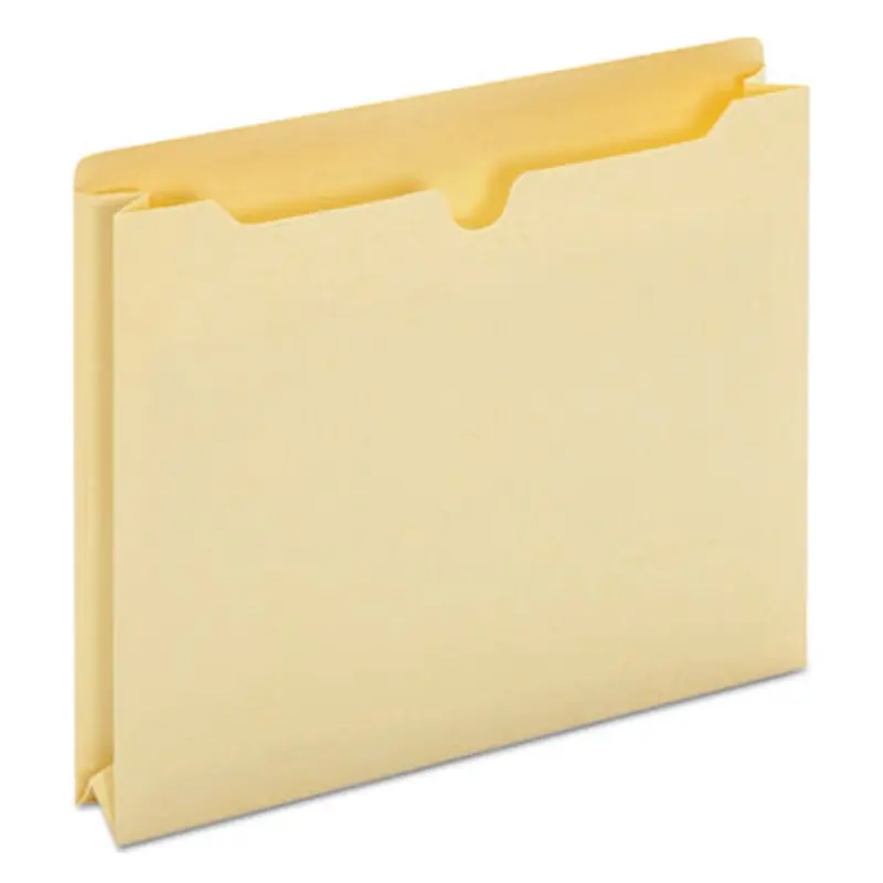 Economical Manila File Jackets, Straight Tab, Letter Size, Manila, 50/Box - File Jackets/Sleeves/Wallets | Universal