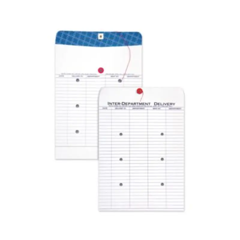 Inter-Department Envelope, #97, Two-Sided Five-Column Format, 10 x 13, White, 100/Box - Interoffice Envelopes | Quality Park